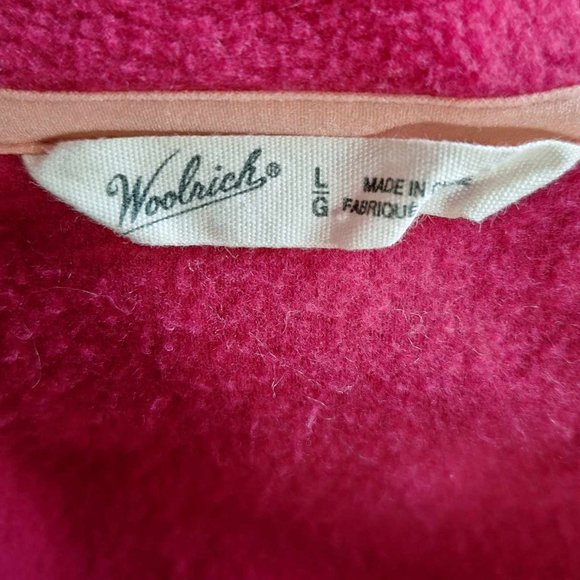 Woolrich Fleece Vest in Pink Size Large - Picture 8 of 8